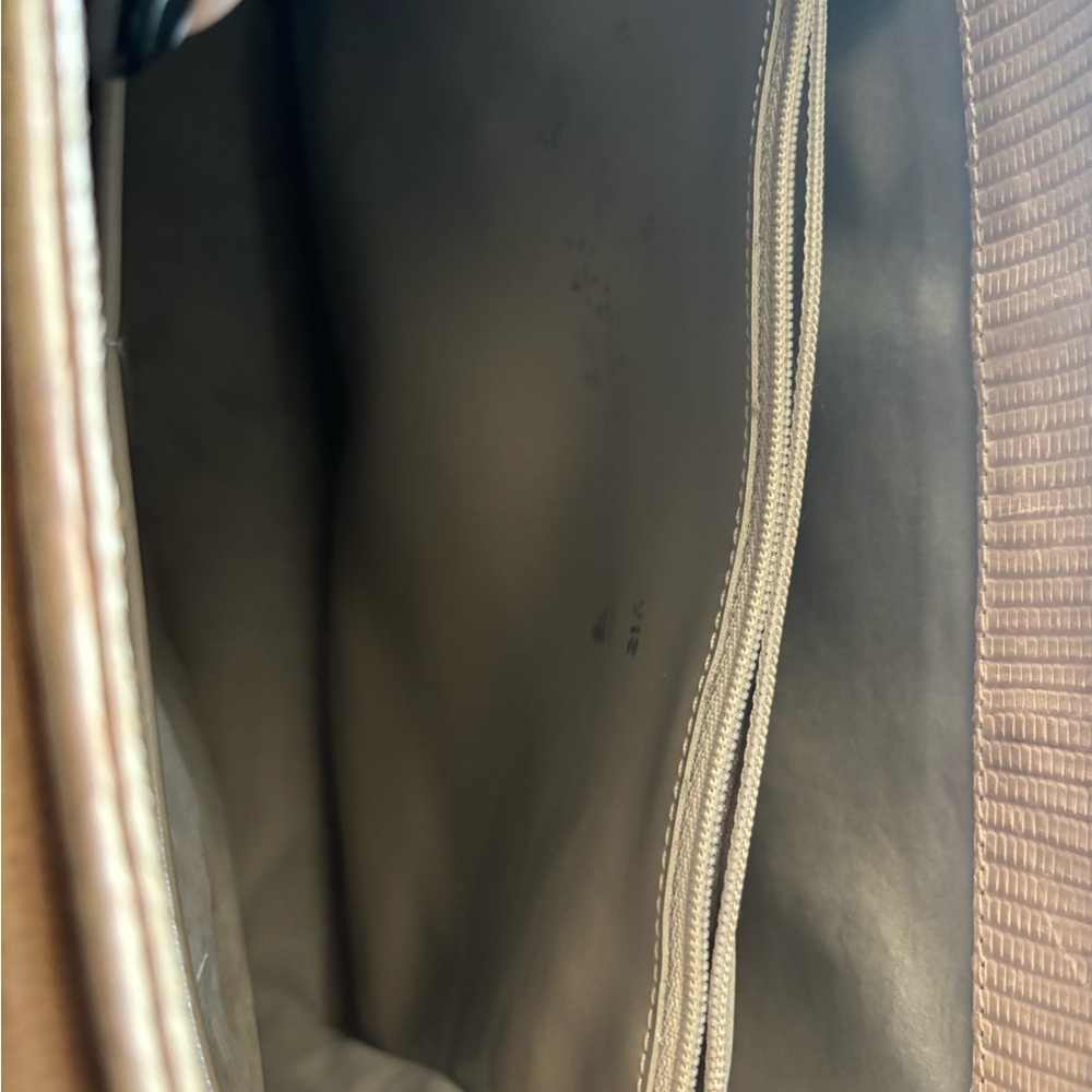 Brahmin Beige Python-Embossed Top-Handle Satchel - Picture 10 of 14